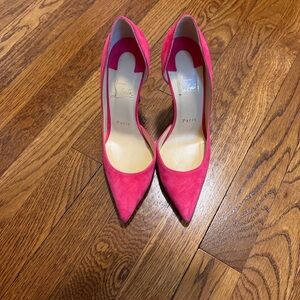 Christian Louboutin IRIZA 100 Suede Bangalore Rose